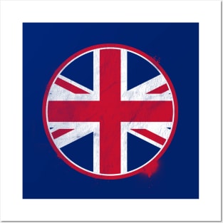 Distressed UK Union Jack Posters and Art
